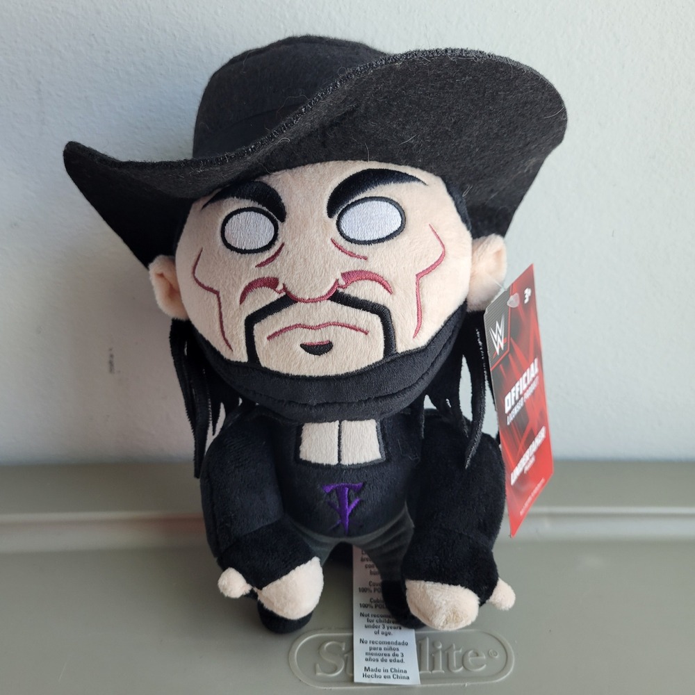 WWE Undertaker Plush Official Licensed Wrestling Figure Black Hat 5602867 NWT